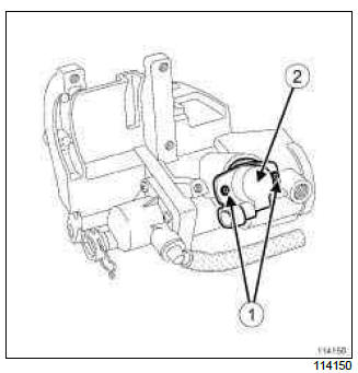Renault Clio. Clutch position sensor: Removal - Refitting